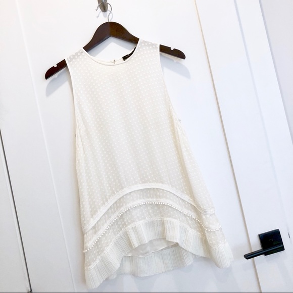 Proenza Schouler Dainty Dot & Ruffle Detail Top - Picture 7 of 8